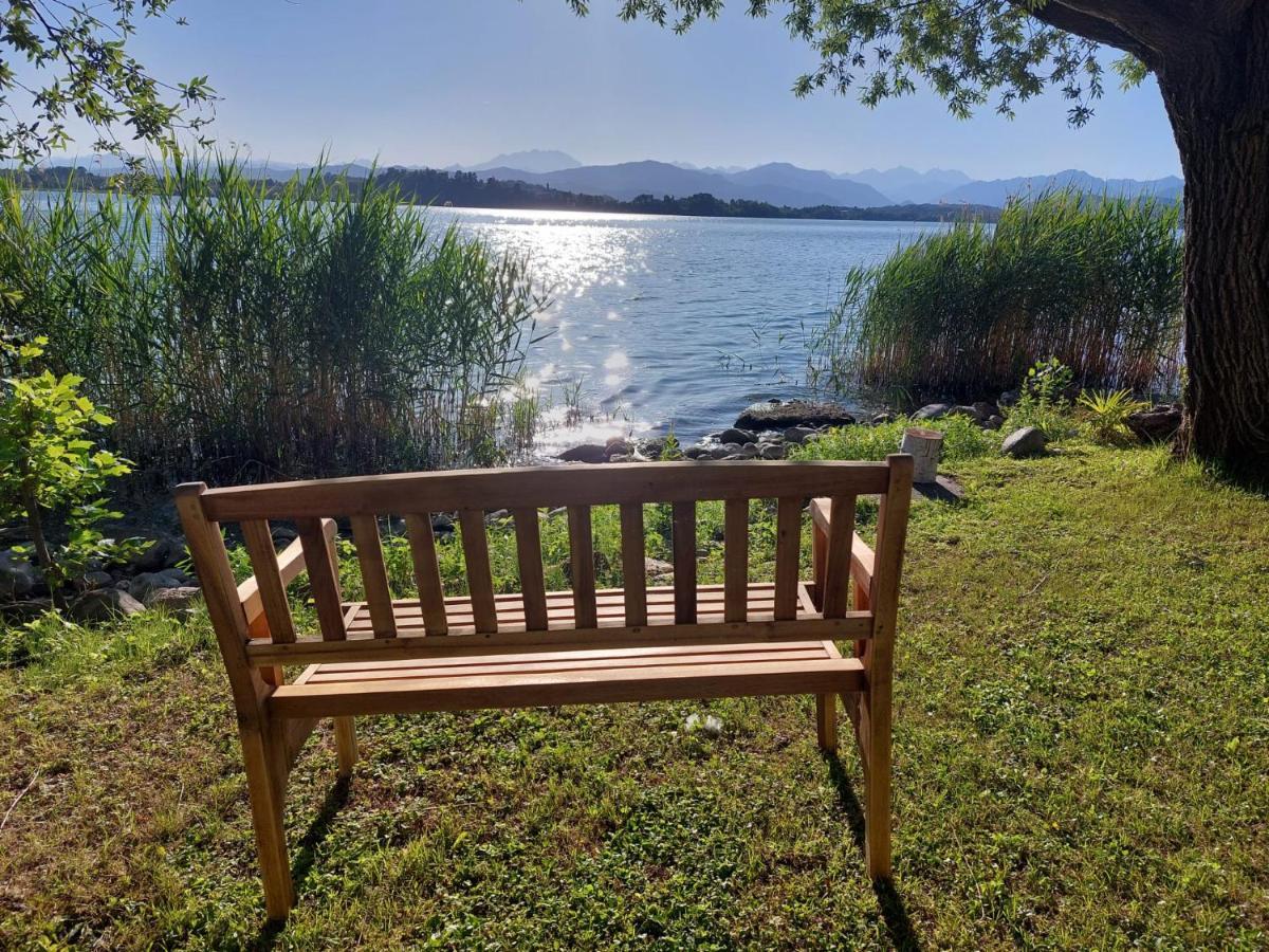 גביראטה Appartamento Miralago Con Giardino Sul Lago מראה חיצוני תמונה